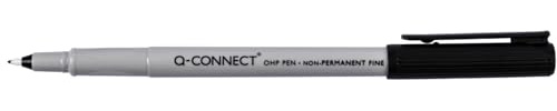 Q-Connect KF04081 Faserschreiber, non-permanent, circa 0,5 mm (F), schwarz