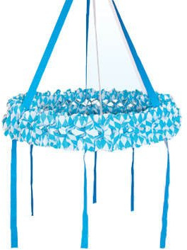PARTY DISCOUNT Deko-Kranz Bayern Rautenmuster, 75 cm TOP-QUALITÄT