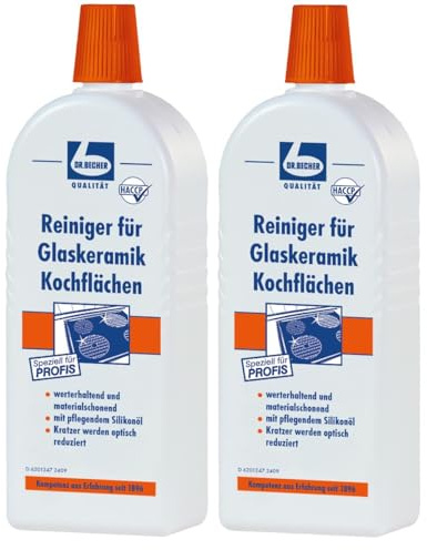 Dr. Becher Reiniger für CERAN Kochflächen, 2er Set (2 x 500ml Flasche)