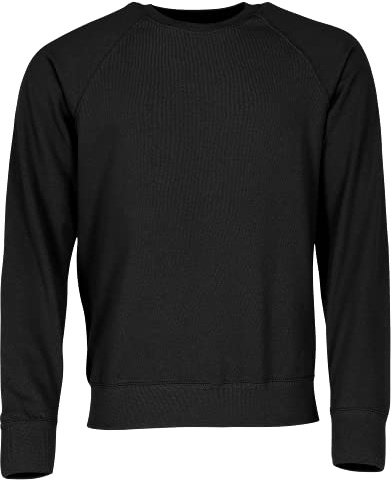 Fruit of the Loom herr raglan lätt tröja, svart (svart), M