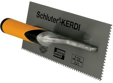 Schluter Kerdi Square-Notch Trowel - Ideal for Installing Kerdi - 1/8 X 1/8, 1-Pack - TRL-KER