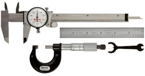 Starrett Basic Precision Tool Set, Dial Caliper & Micrometer