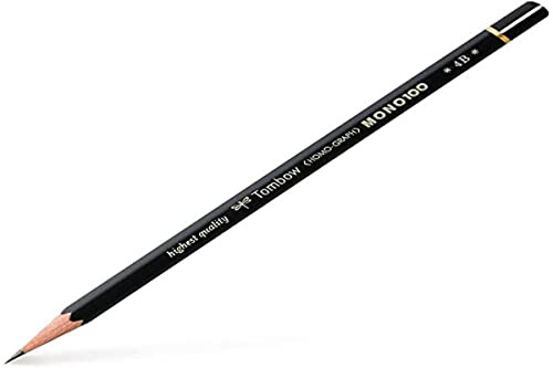 Tombow Bleistift MONO 100 sechseckig, Mine 2 mm, bruchsicher, 4B