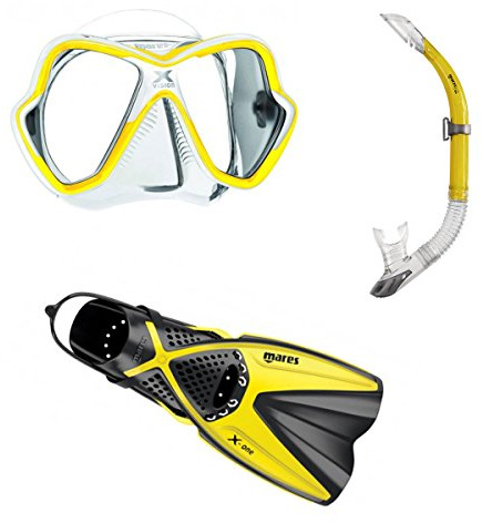 Mares X de One + X de Vision + Sailor – Set de esnórquel (Tallas 35 – 47, amarillo