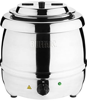 Buffalo Bouilloireà soupe en acier inoxydable 10 l 360 x 345 mm