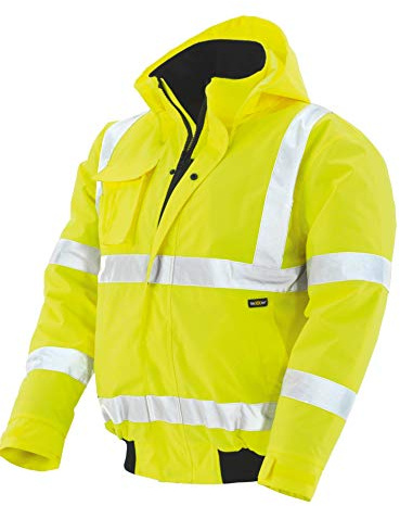teXXor – Giacca catarifrangente Pilot Whistler impermeabile, antivento giacca da lavoro, Giallo, 4118