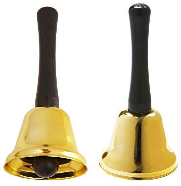 W WIDMANN MILANO Party Fashion 15081 - Glocke, Größe circa 13 cm, Bescherrung, Weihnachtsmann, Accessoire, Mottoparty, Karneval, Weihnachten