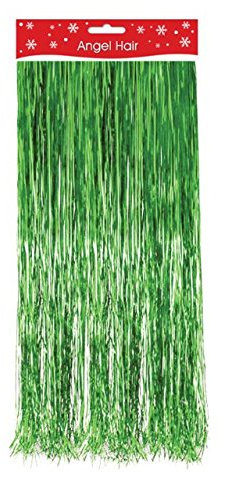 The Home Fusion Company Christmas Xmas Decoration Angel Hair Tinsel Lametta White Red Silver Gold