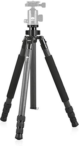 SIRUI R-2204 Treppiede da studio Reporter (carbonio, altezza: 163 cm, peso: 1,32 kg, capacità di carico: 15 kg) con borsa e tracolla