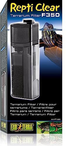 Exo Terra Repti Clear F350, kompakter Aqua-Terrarienfilter, geeignet für Terrarien und Paludarien, 3 Stufen Filter