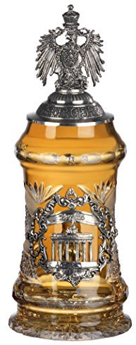 King Crystal German Beer Stein 0.5 Liter tankard, Beer Mug