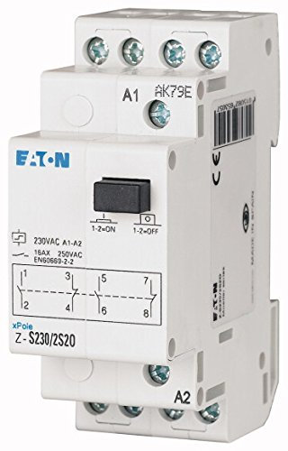 Eaton 265296 Stromstossschalter, 12AC, 1W, 16A, 50Hz, 1TE