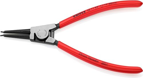 Knipex Circlip Pliers for external circlips on shafts black atramentized, plastic coated 180 mm 46 11 A2