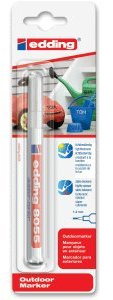 edding 5 x Outdoormarker 8055 Blisterverpackung weiß