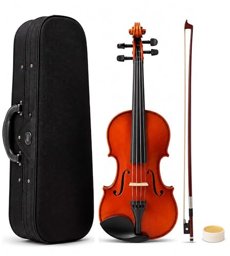 Oypla Full Size 4/4 Acoustic Violin Set With Case, Bow & Rosin