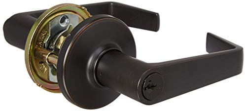Kwikset 756KNL-11PS Kingston Light Commercial Vestibule Door Lock Smart Key Venetian Bronze Finish