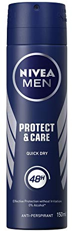 6 x NIVEA Man Deospray Protect & Care, Anti-Perspirant - 150 ml