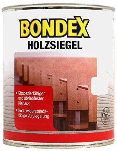 Bondex Holzsiegel Farblos / Glänzend 0,25 L für 5 m² | Strapazierfähig und kratzfest | Wasser- und fettbeständig | Basis natürliche Rohstoffe | Holzsiegel | Holzversiegelung