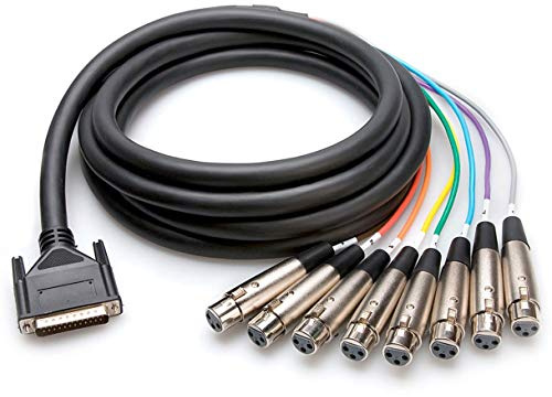 Hosa DTF-803 Multicore Kabel 8-fach DB25 zu XLR Female 3m