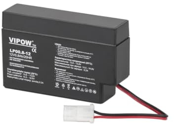 VIPOW Batterie Gel 12 V 0,8 Ah ou 12 V 9 Ah (12 V 0,8 Ah)