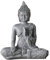 Statue Bouddha Méditation 1 - Statuette Décoration Zen et Feng Shui - Apporte Une Ambiance Apaisée et Relaxante à Votre Intérieur - Statue Porte-Bonheur Couleur Grise - Hauteur: 12cm - Zen’Light