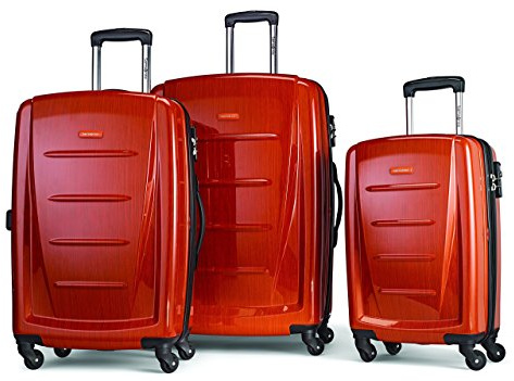Samsonite Winfield 2 Hardside Expandable Luggage with Spinner Wheels, Orange, 3-Piece Set (20/24/28)