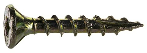 Hard-to-Find Fastener 014973458911 Multi-Purpose Wood Screw, 6 x 1, Yellow, (Pack of 50)