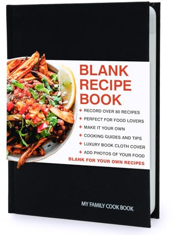 SUCK UK Mon livre/Carnet de recettes familiales - Noir (Anglais)