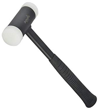 Hultafors Rückschlagfreier Schonhammer STFS 30(30 mm), 823312, Stahlstiel mit Gummigriff, Die Nylonschlagflächen sind auswechselbar und verfügen über eine Härte von 70 Shore, schont Werkstücke