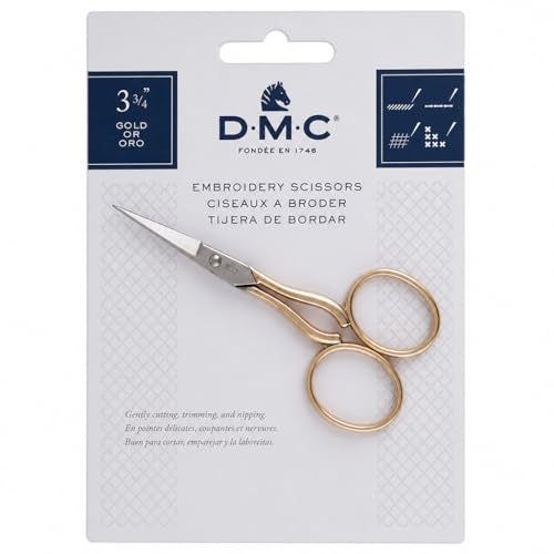 DMC 6123/3 broderisax, 3-3/4-tum, guld/silver