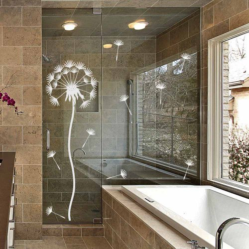 wandtattoo-factory Pusteblume - 100 x 30cm - Glasdekor