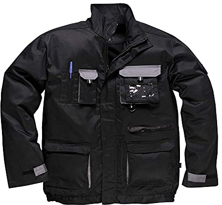 Portwest TX10 Texo Kontrast-Jacke 1 Reißverschlusstasche 2 Gesäßtaschen