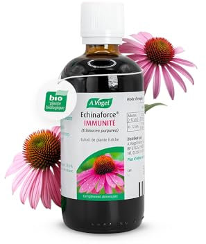 A.VOGEL-Echinaforce – Complément alimentaire – Renforce le système immunitaire et santé de l'appareil respiratoire - Extrait de plante Fraîche d’Echinacée – Solution buvable 100ml