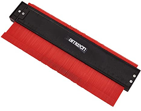 Amtech P3215 Magnetic Contour Gauge, Durable Non-Marking Measures, Ideal for DIY, Construction, and Carpentry, 26cm Length