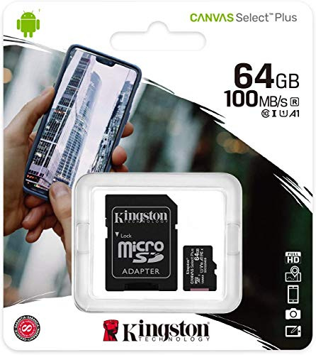 Original Kingston microSD SDHC memory card - 64 GB - For Huawei P8/P8 Lite