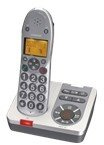 Audioline Big Tel 180 Schnurloses DECT-Telefon große Tasten und augenfreundlichem Display silber