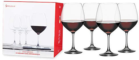 Spiegelau & Notte Uomo, Bicchieri di Vino e Decanter Serie, Vino Grande Borgogna Trasparente