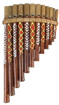 Bambu panflöjt (stor modell) musikinstrument eller dekorationsobjekt!