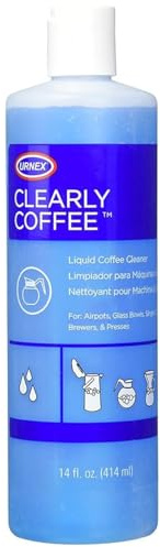 Urnex Clearly Liquid Coffee Pot Cleaner, 414 ml, Blue