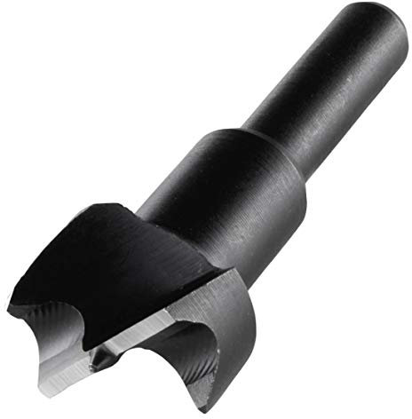 wolfcraft 3305000 1 Fraise à Bois D‘encastrement Ws avec Tranchants D’amorçage Et Pointe de Centrage, Ø 20 mm, Longueur 53 mm, Queue Ø 8 mm Argent