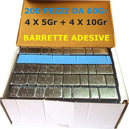 Barrette di Contrappesi adesivi per equilibratura cerchi in lega auto e moto (200)