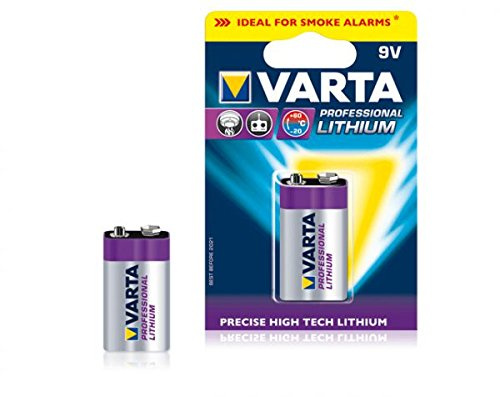 Varta Max Tech – Long Life – High Energy – Professional Lithium Mignon AA, Micro AAA 9 V E-Block, Mono D Baby C/Neu & OVP sous Blister 1 x Bloc Lithium 9 V
