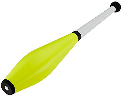 Henrys J00201-052 Jonglierkeule Delphin T, Training Jonglage Solo Juggling und Passing, Jonglier Keule für Einsteiger, Profi und Wettbewerb, ca. 52 cm, gelb