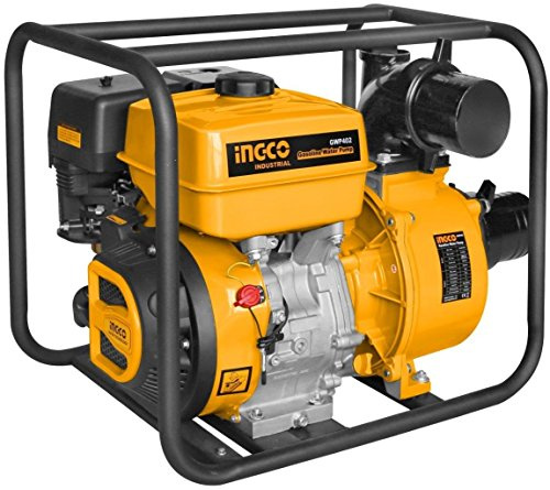 Ingco - Motobomba de Gasolina Gwp402 9 HP 90.000L/Min - Hierro Fundido - Above Ground - Plata