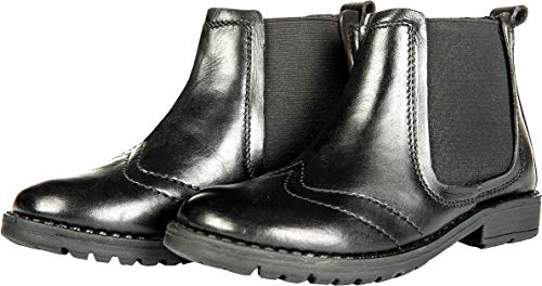 HKM Unisex Kinder Kinder-jodhpur, Leder9100 Reitstiefel, 9100 Schwarz, 33 EU