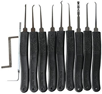Geocaching Padlock Lock Cylinder Lock-Picking 10 Part Set including Spanner
