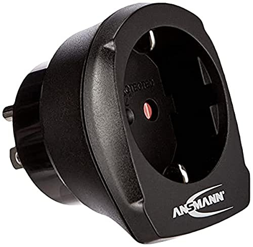 ANSMANN Reiseadapter EU to US / Schuko Reisestecker mit Schutzklasse 1 & 2 / 3 Poliger Stecker für Reisen in die USA Kanada Brasilien Thailand Philippinen Japan Mexico Südamerika Kuba etc.