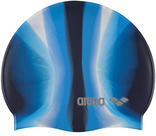 ARENA Unisex – Erwachsene Pop Art Swim Cap Badekappe, Pop Blue-Navy, Einheitsgröße EU