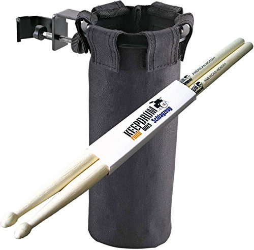 K&M Drum Stick-Halter 16450 Stickholder + keepdrum Drumsticks 1 Paar