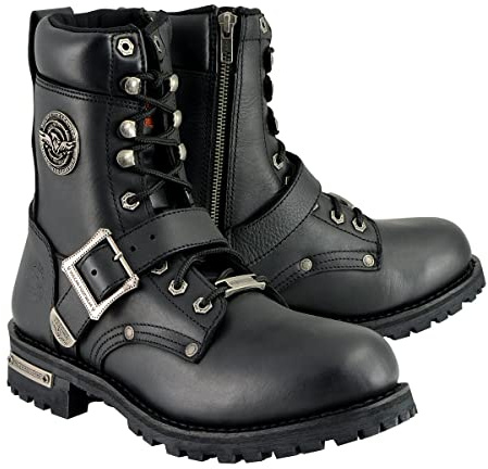 Milwaukee Leather Men's Classic Motorcycle Boots (Size 12)